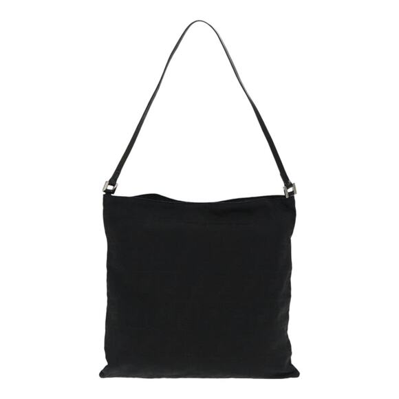 FENDI Zucca Canvas Shoulder Bag Nylon Black Silver - Picture 3 of 13